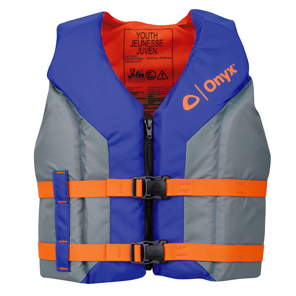 Onyx Outdoor, Onyx Shoal All Adventure Youth Life Jacket - Blue