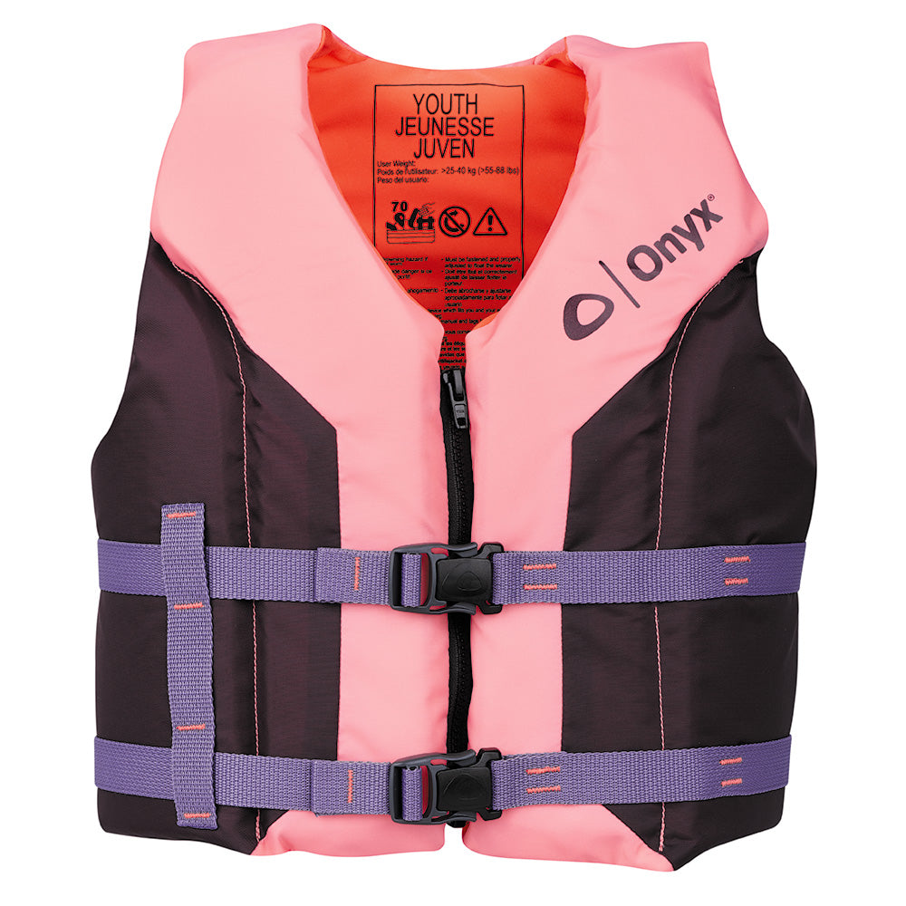 Onyx Outdoor, Onyx Shoal All Adventure Youth Life Jacket - Pink