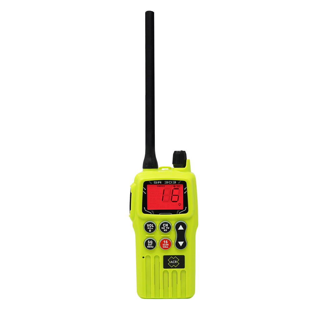 ACR Electronics, ACR SR303 Survival Radio VHF Multi-Channel GMDSS/FCC/MED w/Replaceable Lithium Ion Battery