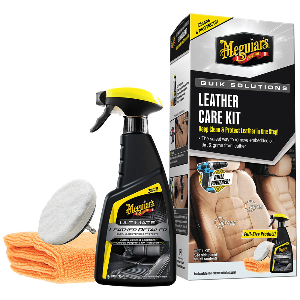 Meguiar's Quik Solutions Leather Care Kit