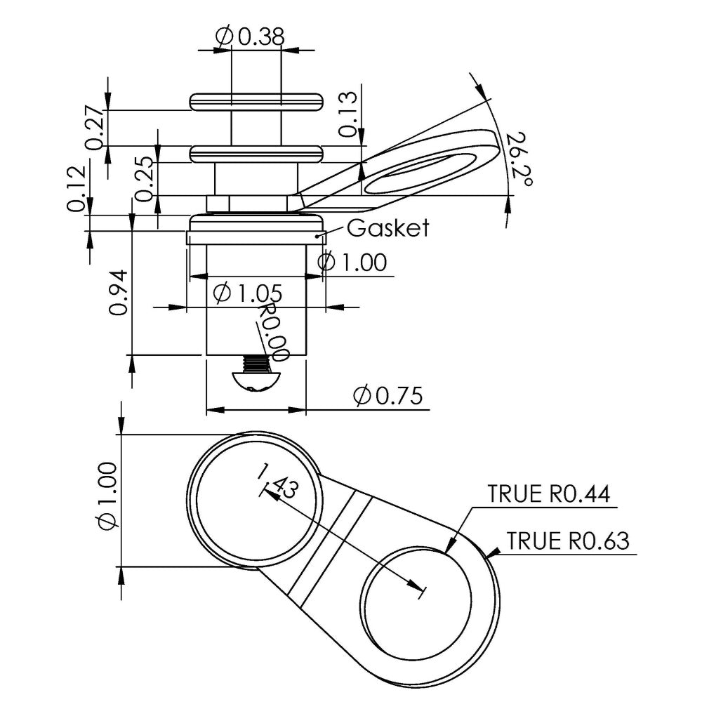 TACO Marine, TACO Aluminum Quick-Release Fender Lock f/Pontoon Boats