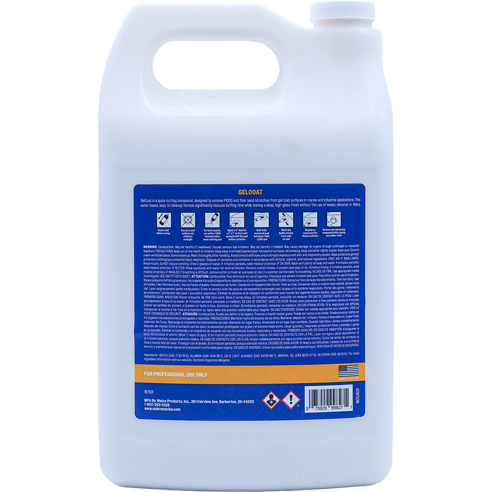 Malco Gel Coat Compound - 1 Gallon