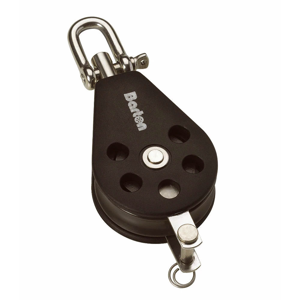 Barton Marine, Barton Size 2 35mm Plain Bearing Pulley Block Single Swivel & Becket