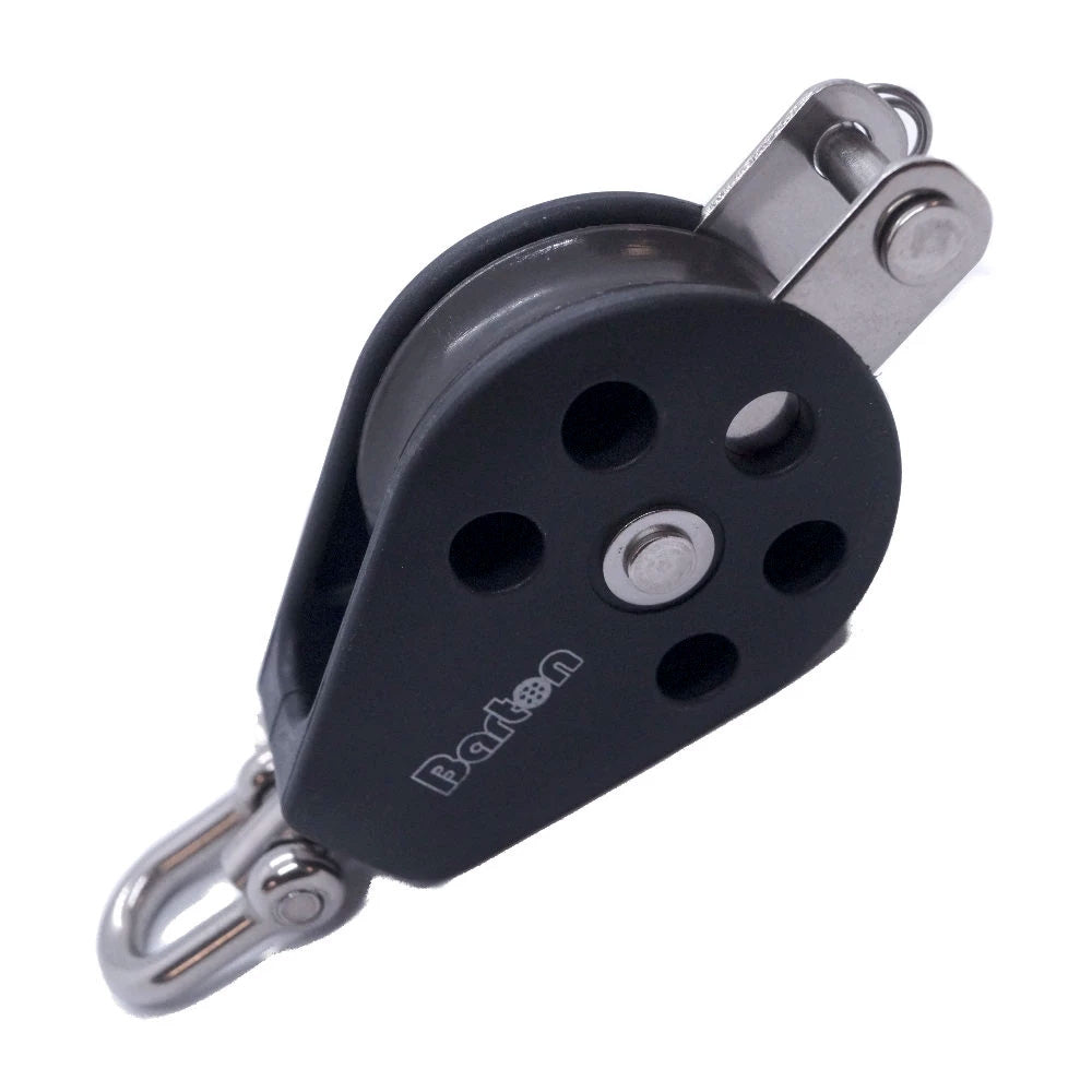Barton Marine, Barton Size 3 45mm Plain Bearing Pulley Block Single Swivel & Becket