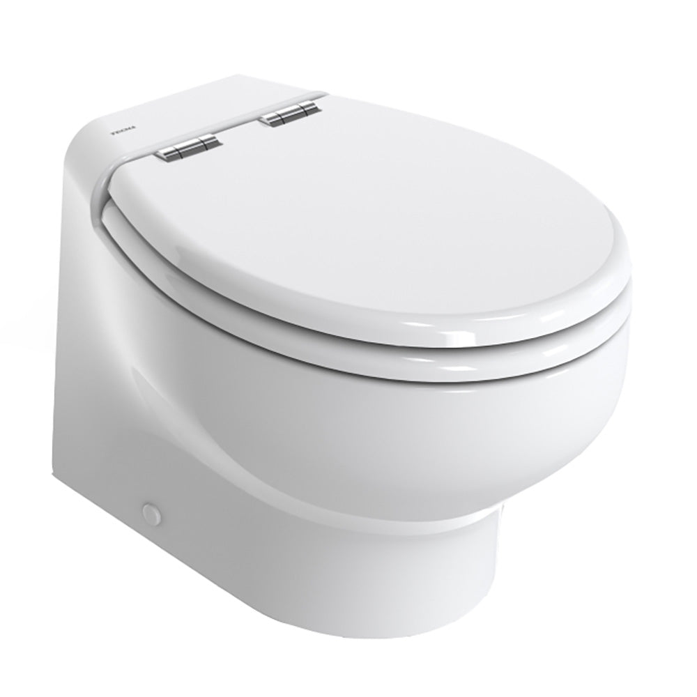 Thetford Marine, Thetford Silence Plus 2G w/Wood Polyester Soft Close Seat & Standard Solenoid - Short, White - 12V