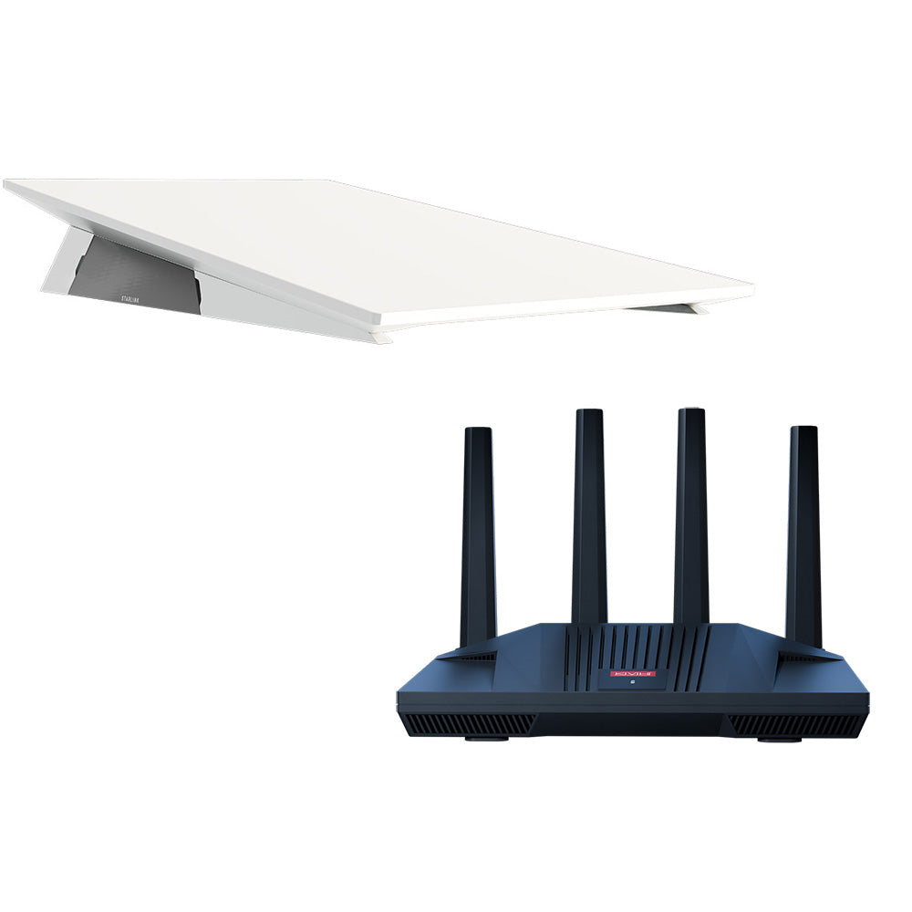 KVH Starlink Performance Gen 3 Kit w/Wedge Mount & CommBox Edge Core Communications Gateway & Wi-Fi Router - Activati