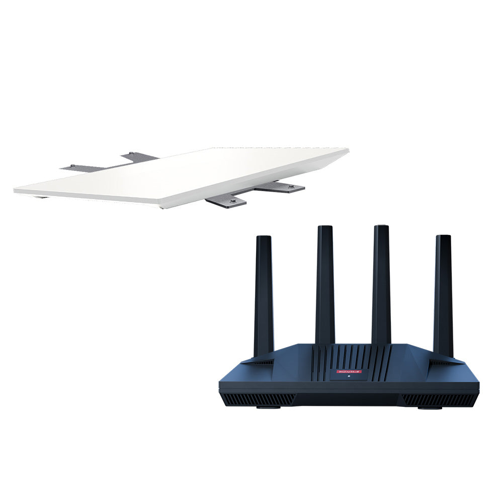 KVH Starlink Performance Gen 3 Kit w/Flat Mount & CommBox Edge Core Communications Gateway & Wi-Fi Router - Activatio