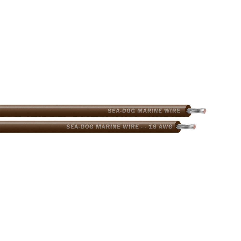 Sea-Dog 16 AWG Brown Primary Wire - 100'