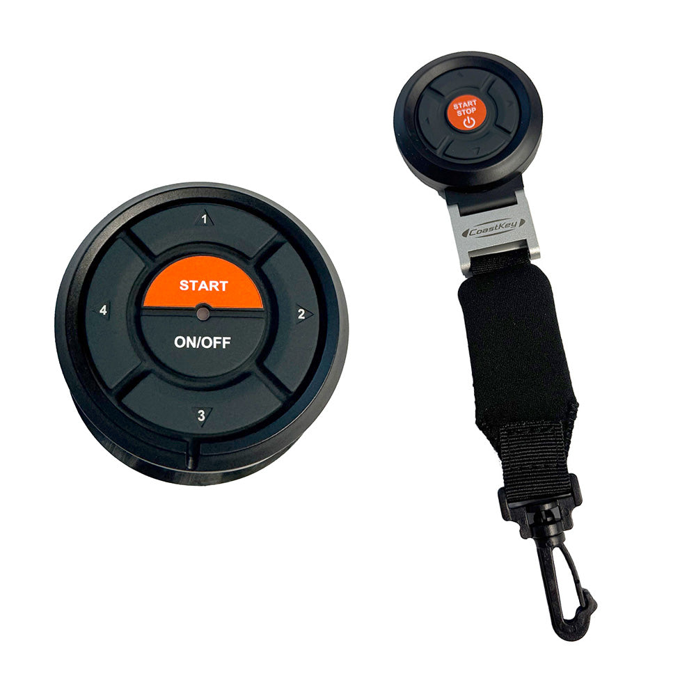 CoastKey Premium Plus Single Mercury Engine Keyless Ignition w/Keyless Stop/Start, Remote Stop/Start, Ecos Rem Trim/Tilt