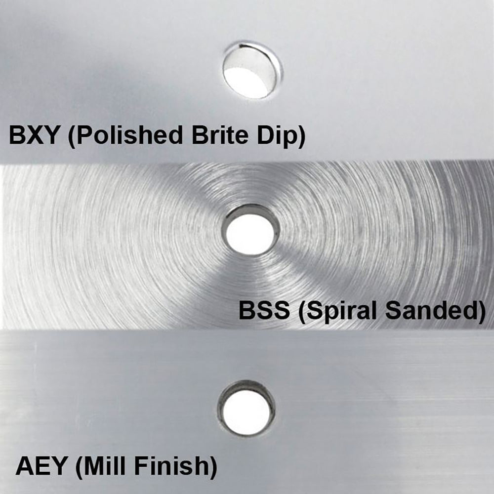 TACO Marine, TACO Round Pad 3-Hole Mill Finish - 4-1/2"