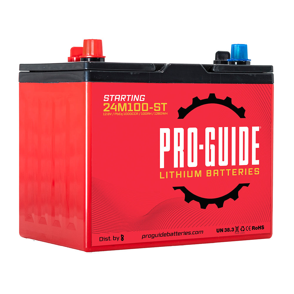 Pro-Guide Batteries, Pro-Guide Signature Series Lithium Starting Battery - 12V - 100AH - Group 24