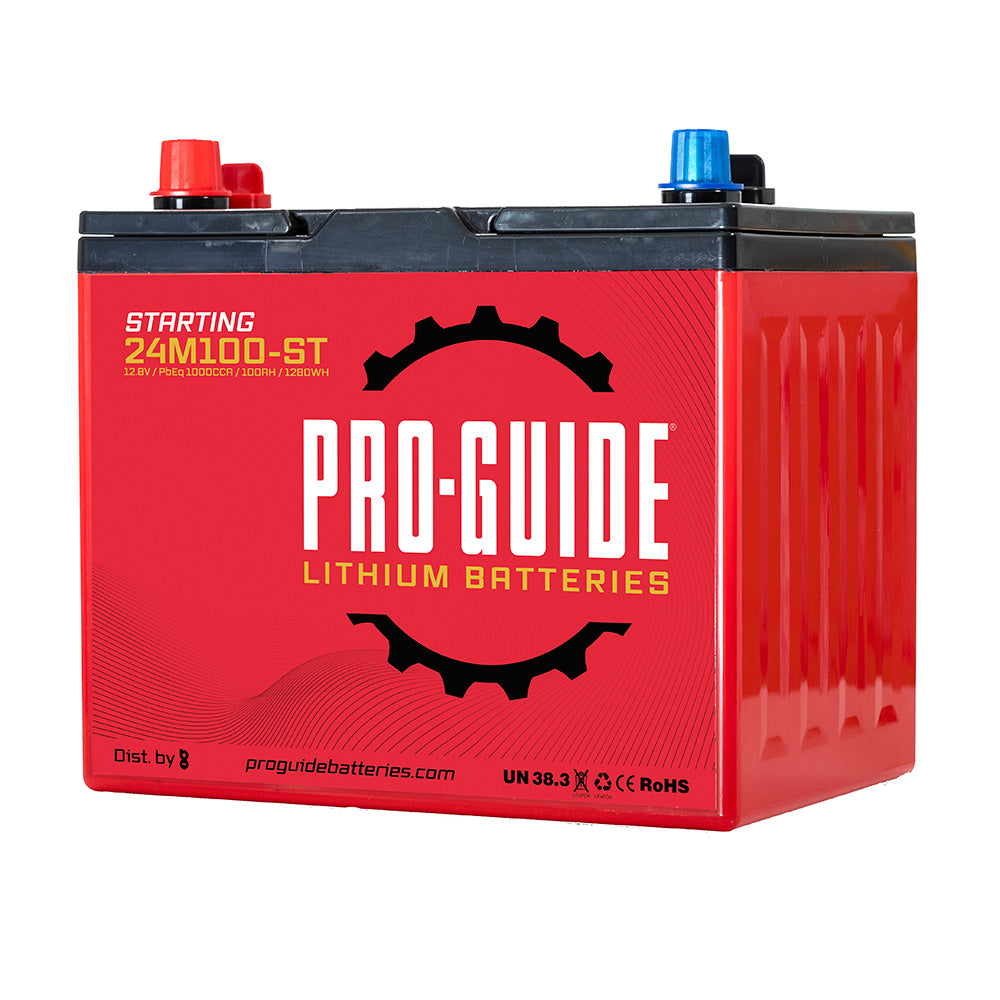 Pro-Guide Batteries, Pro-Guide Signature Series Lithium Starting Battery - 12V - 100AH - Group 24