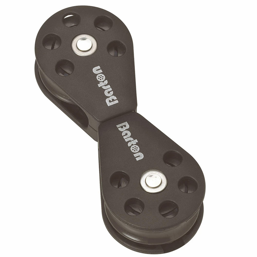 Barton Marine, Barton Plain Bearing Pulley Block Back to Back Swivel Block - Size 1, 30mm