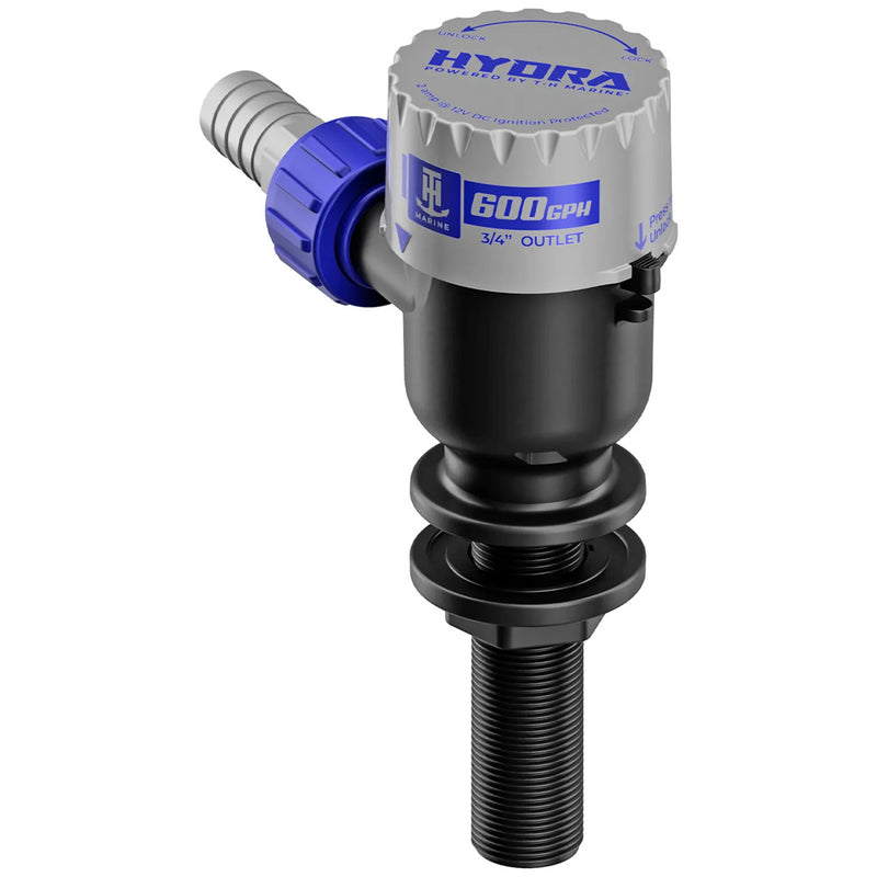 T-H Marine Supplies, T-H Marine HYDRA™ Livewell Pump - 600 GPH - 12V - Long Nozzle
