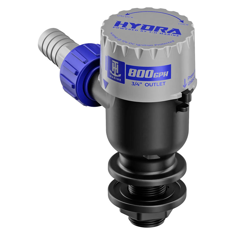 T-H Marine Supplies, T-H Marine HYDRA™ Livewell Pump - 800 GPH - 12V - Short Nozzle