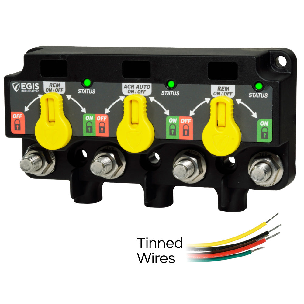 Egis Mobile Electric, Egis XD Flex 1 Triple Relay/ACR/LVD w/Knob - Tinned Wires