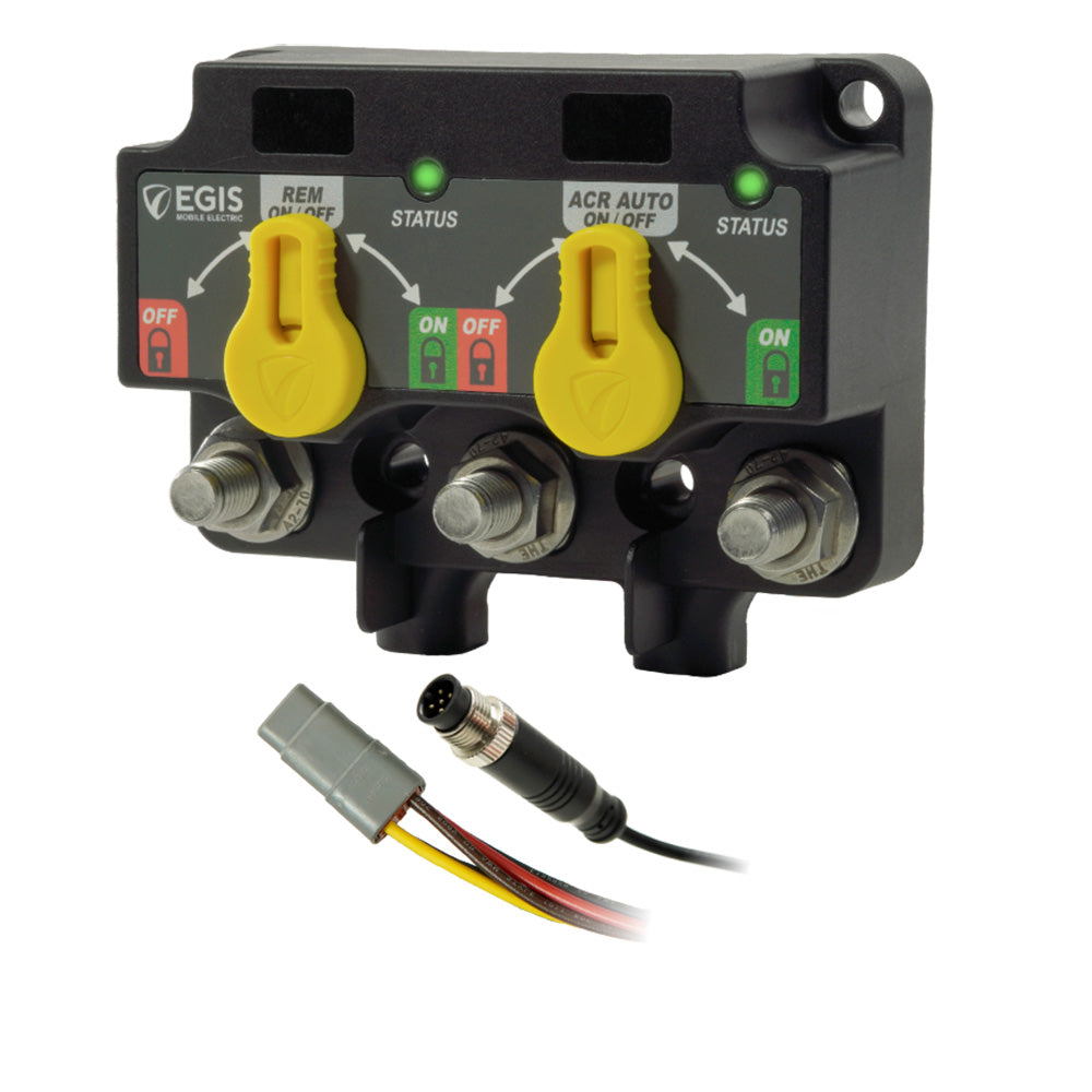Egis Mobile Electric, Egis XD NMEA 2000 Dual Relay/VSR w/Knobs 8-Pin DT Connector