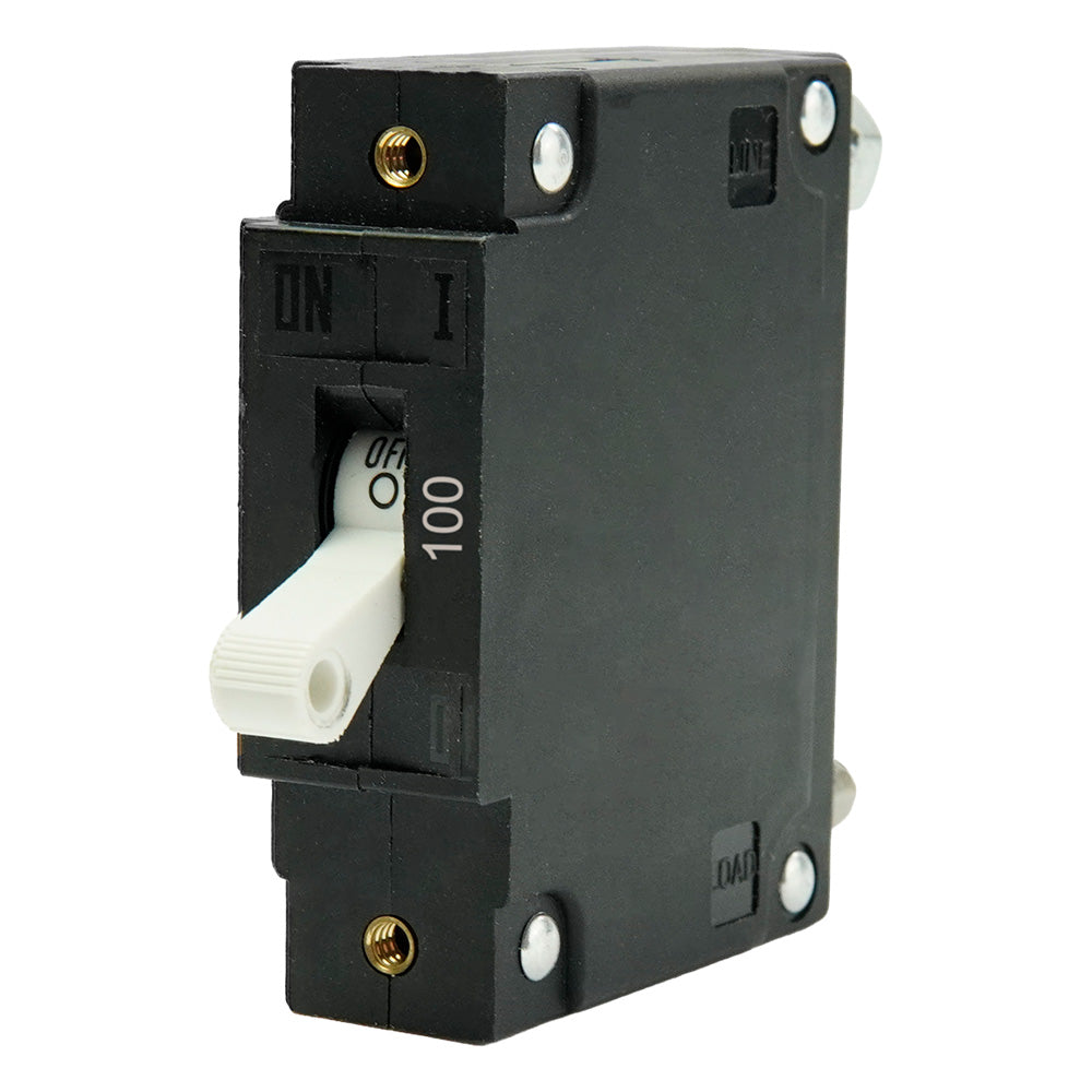 Egis Mobile Electric, Egis C Series White Toggle Panel Mount Circuit Breaker - Single Pole 100A