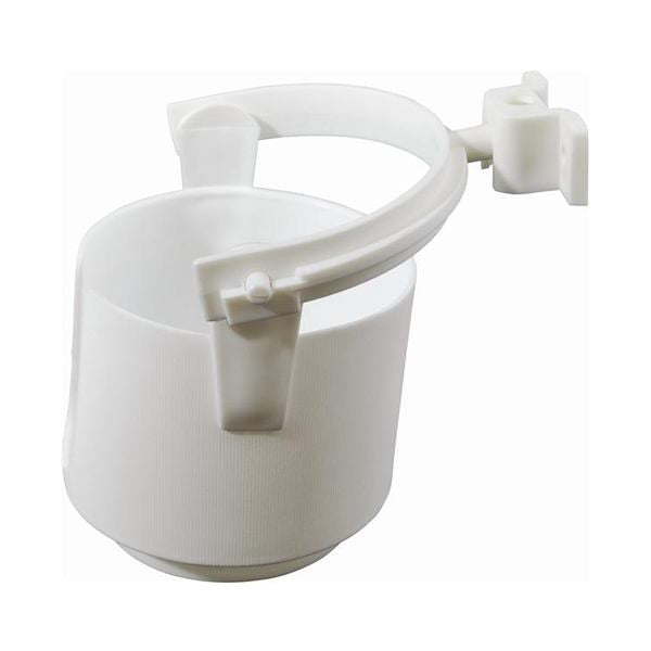Attwood, Molded Plastic Gimbal LED Drink Holder - White