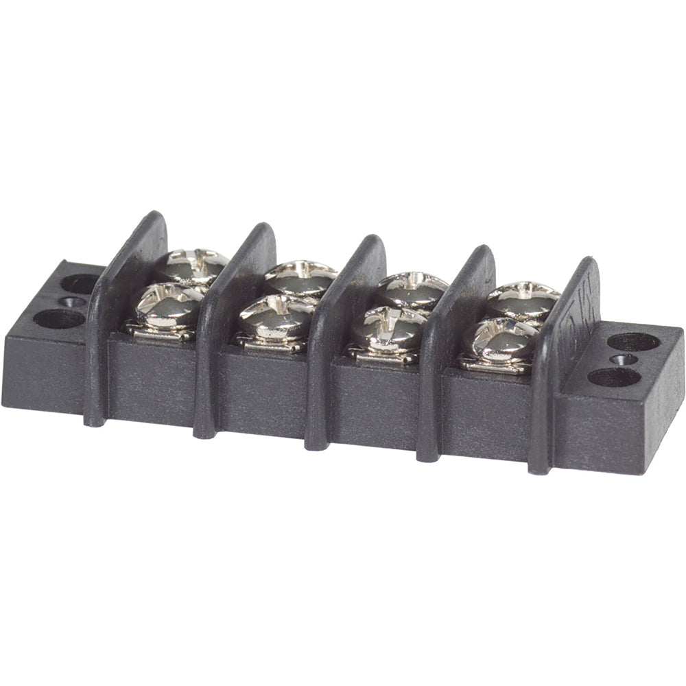 Blue Sea Systems, Blue Sea 2404 Terminal Black 20AMP - 4 Circuit