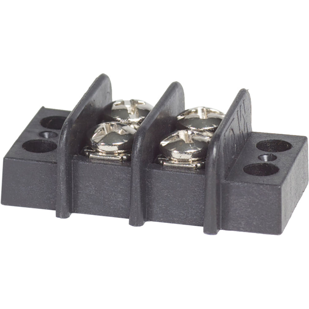 Blue Sea Systems, Blue Sea 2402 Terminal Black 20AMP - 2 Circuit