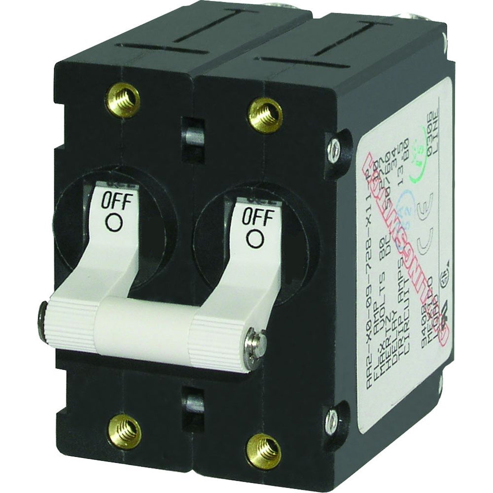 Blue Sea Systems, Blue Sea 7235 A-Series Double Pole Toggle - 15AMP - White