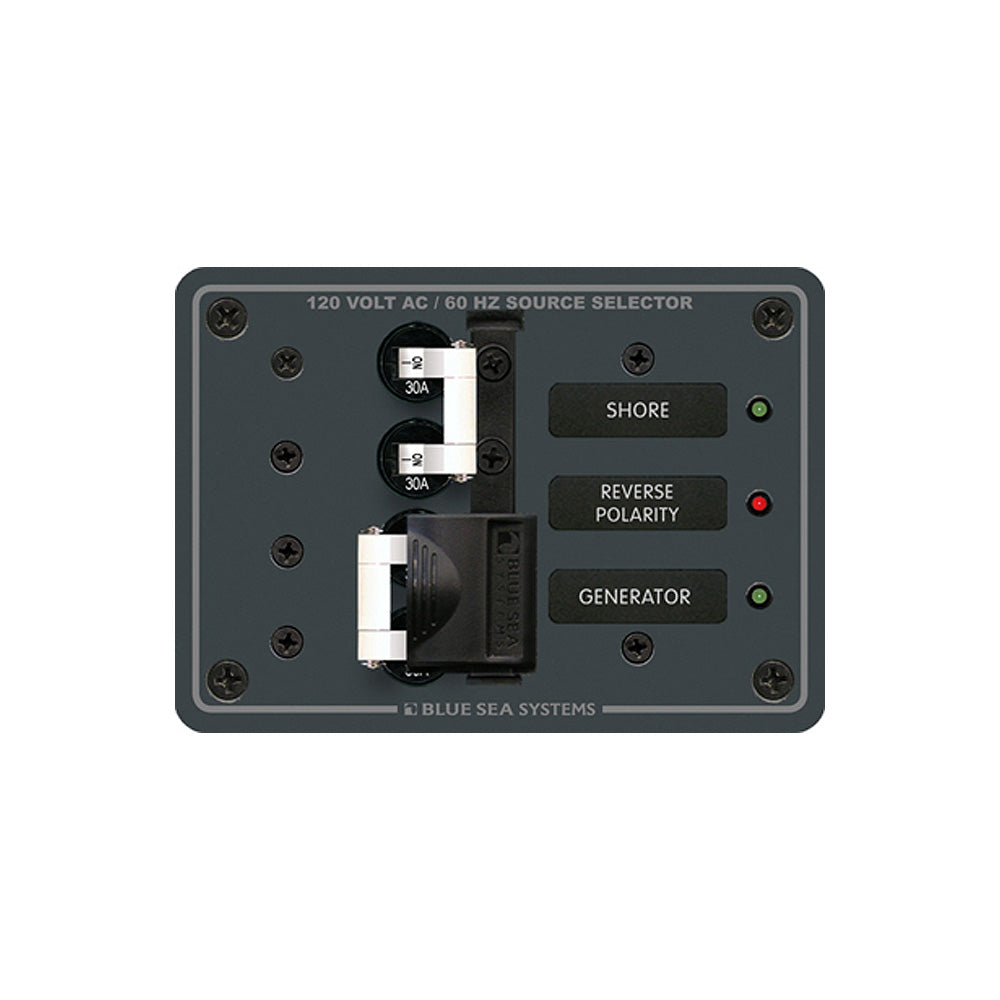Blue Sea Systems, Blue Sea 8032 AC Toggle Source Selector 120V AC - 30AMP - White Switches
