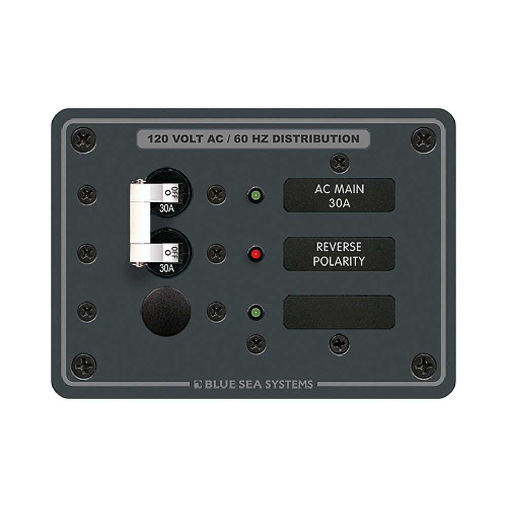 Blue Sea Systems, Blue Sea 8029 AC Main +1 Position Breaker Panel - White Switches