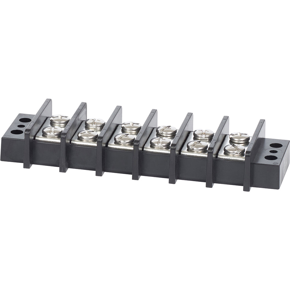 Blue Sea Systems, Blue Sea 2606 Terminal Black 65AMP - 6 Circuit