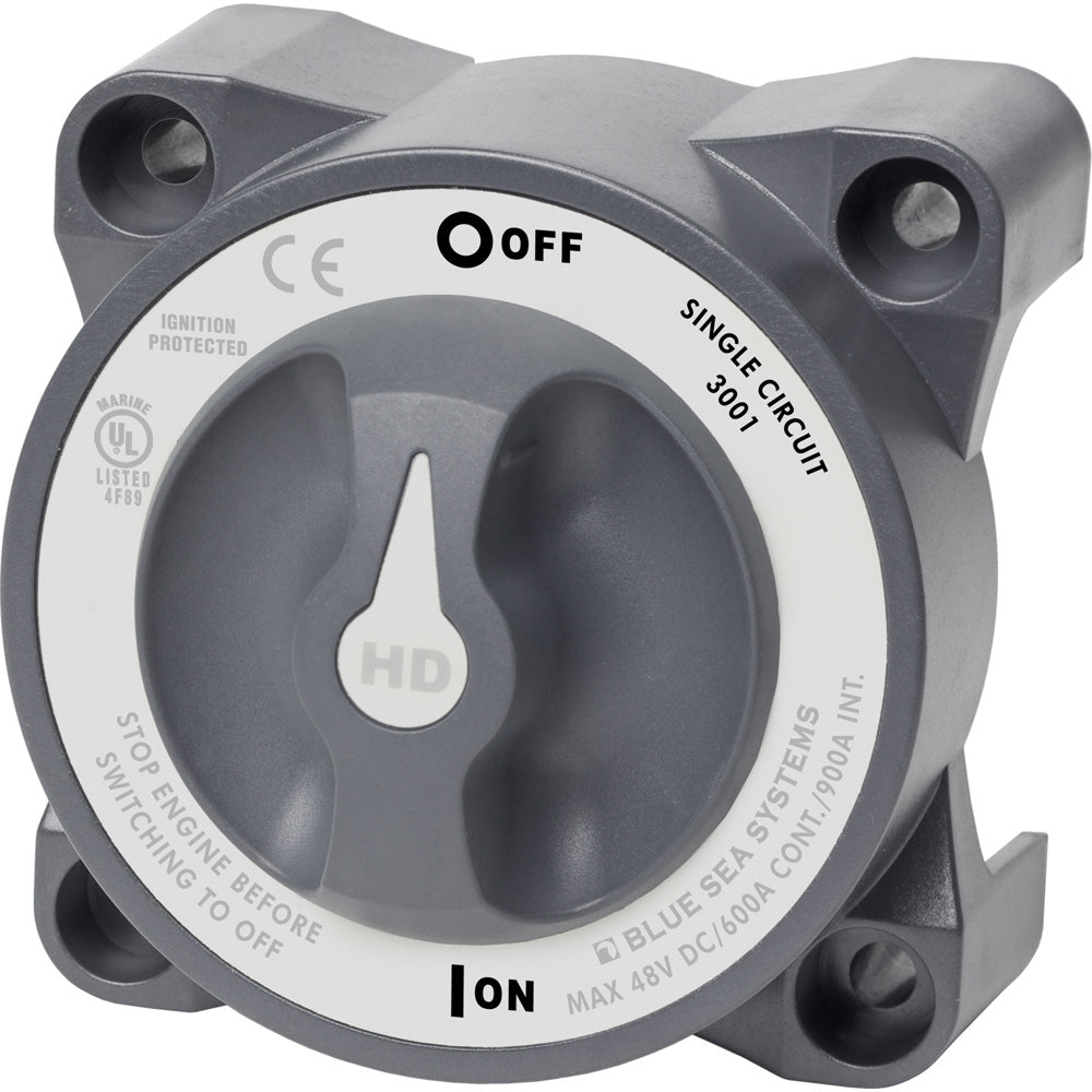 Blue Sea Systems, Blue Sea 3001 HD-Series Battery Switch Single Circuit ON/OFF w/AFD