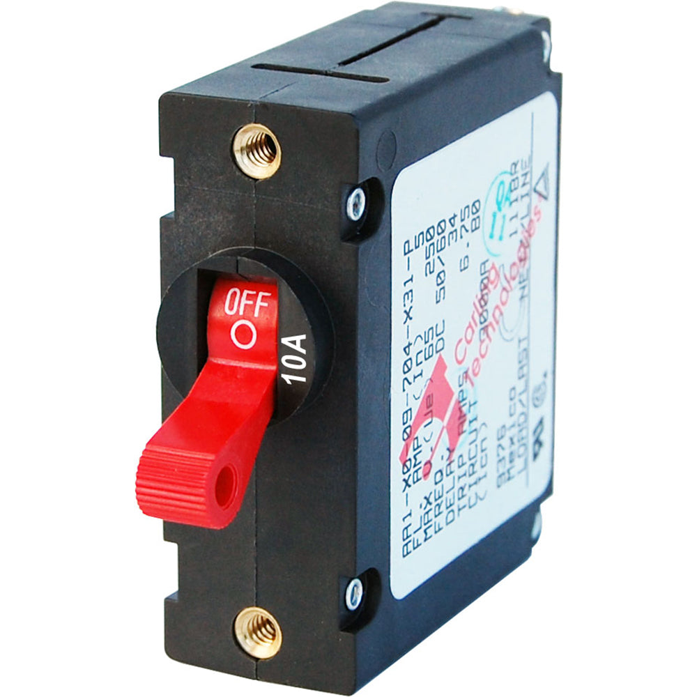 Blue Sea Systems, Blue Sea 7205 AC / DC Single Pole Magnetic World Circuit Breaker - 10 Amp