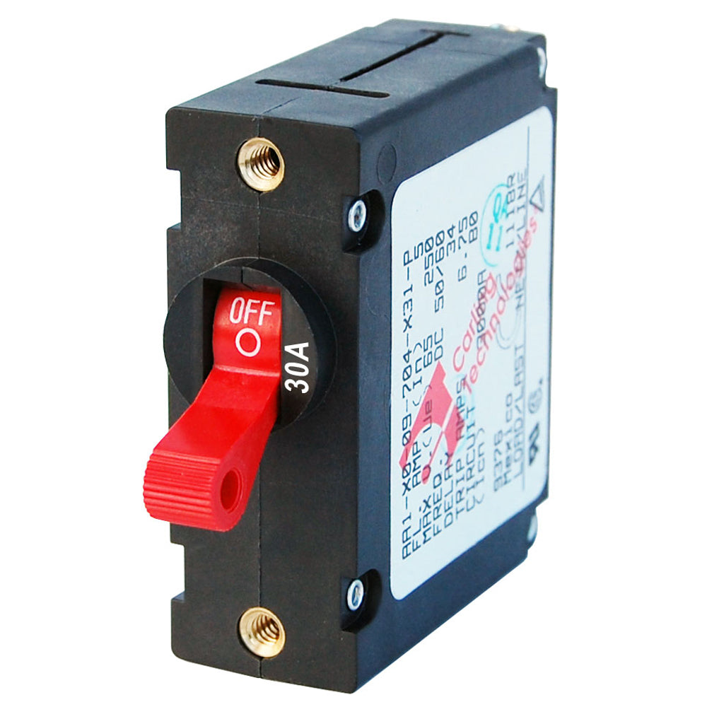 Blue Sea Systems, Blue Sea 7221 AC / DC Single Pole Magnetic World Circuit Breaker - 30 Amp