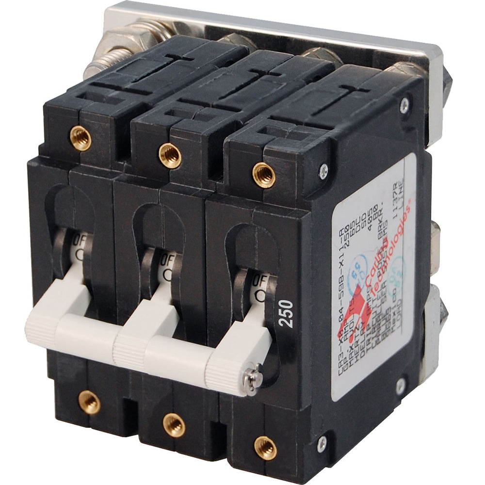 Blue Sea Systems, Blue Sea 7270 250A C-Series Triple Pole Toggle DC Circuit Breaker