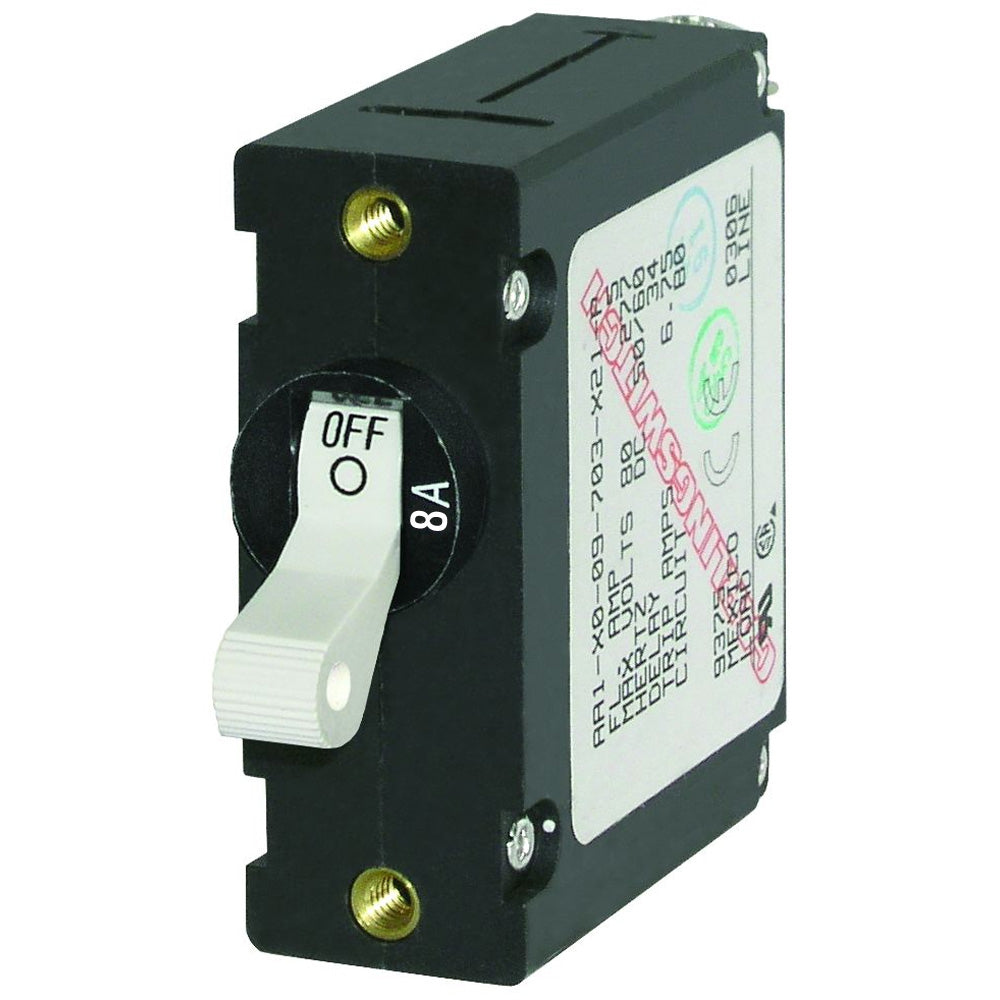 Blue Sea Systems, Blue Sea 7299 AC / DC Single Pole Magnetic World Circuit Breaker - 8 Amp