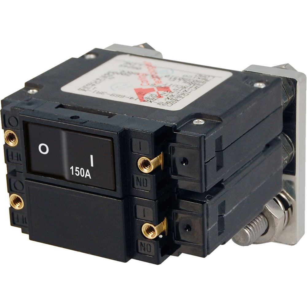 Blue Sea Systems, Blue Sea 7475 C-Series Flat Rocker Circuit Breakers, Single and Double Pole - 150 Amp