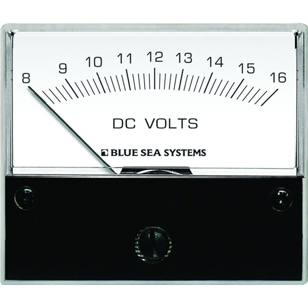 Blue Sea Systems, Blue Sea 8003 DC Analog Voltmeter - 2-3/4" Face, 8-16 Volts DC