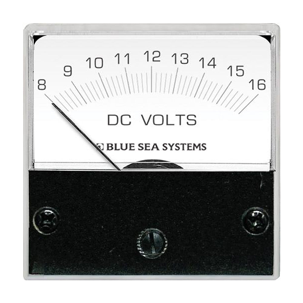 Blue Sea Systems, Blue Sea 8028 DC Analog Micro Voltmeter - 2" Face, 8-16 Volts DC