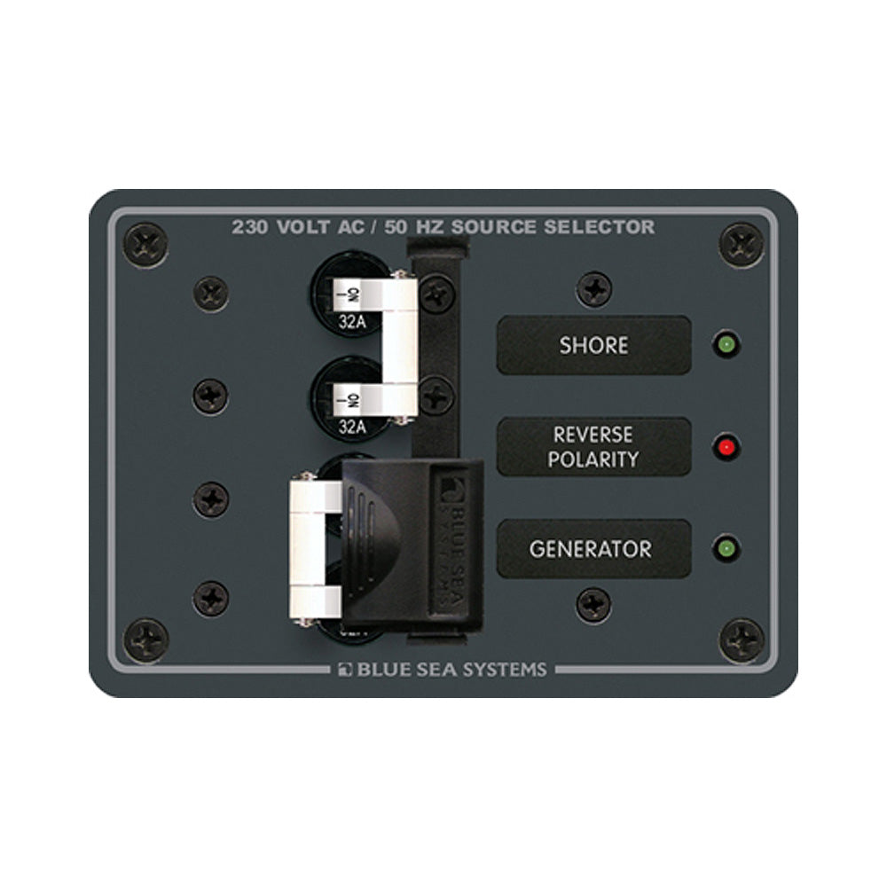 Blue Sea Systems, Blue Sea 8161 AC Toggle Source Selector (230V) - 2 Source