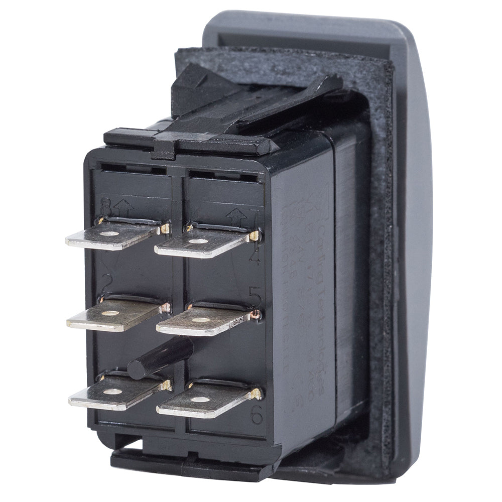 Blue Sea Systems, Blue Sea 8222 Water Resistant Contura III Switch - (ON)-OFF-(ON) - Grey