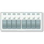 Blue Sea Systems, Blue Sea 8271 Water Resistant Panel - 8 Position - White - Horizontal Mount