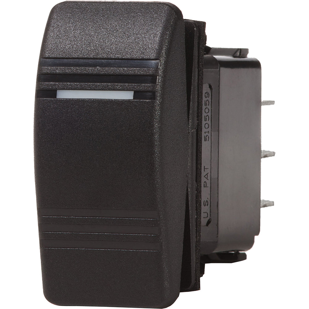 Blue Sea Systems, Blue Sea 8289 Water Resistant Contura III Switch - DPDT (ON)-OFF-ON - Black