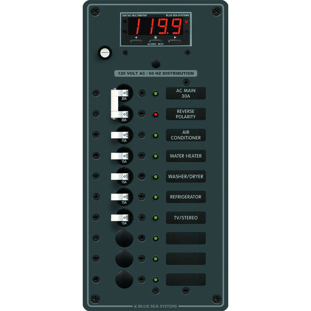 Blue Sea Systems, Blue Sea 8406 AC Main + 8 Positions