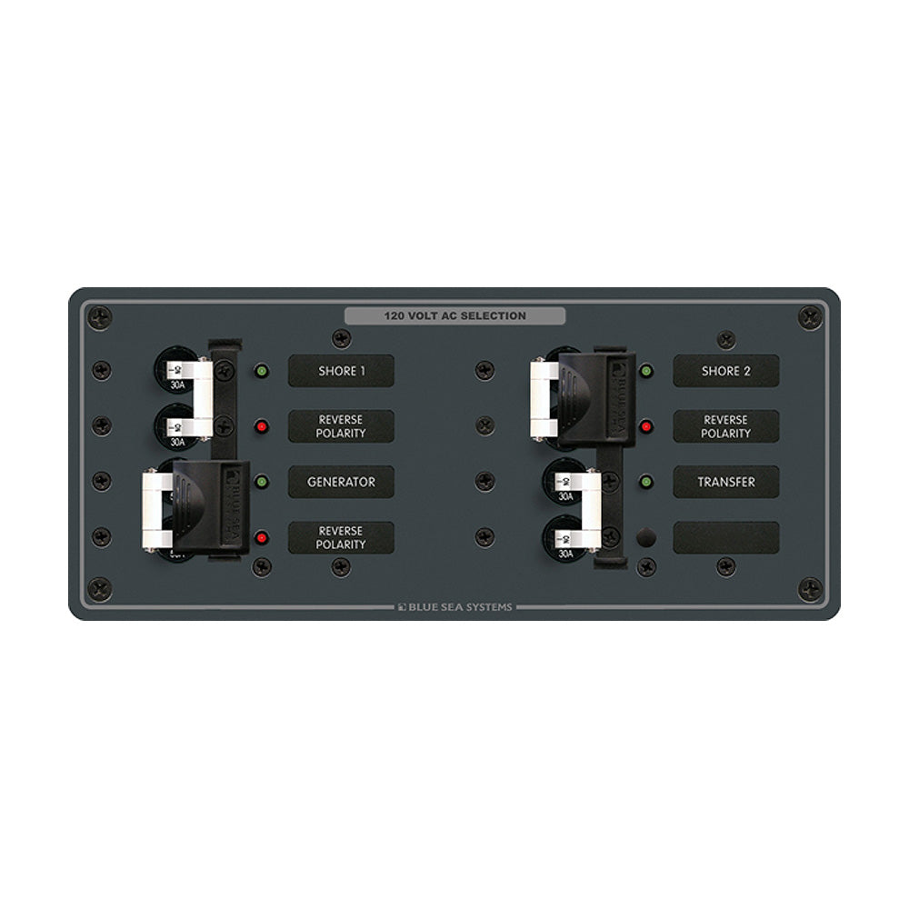 Blue Sea Systems, Blue Sea 8498 Breaker Panel - AC 3 Sources - White
