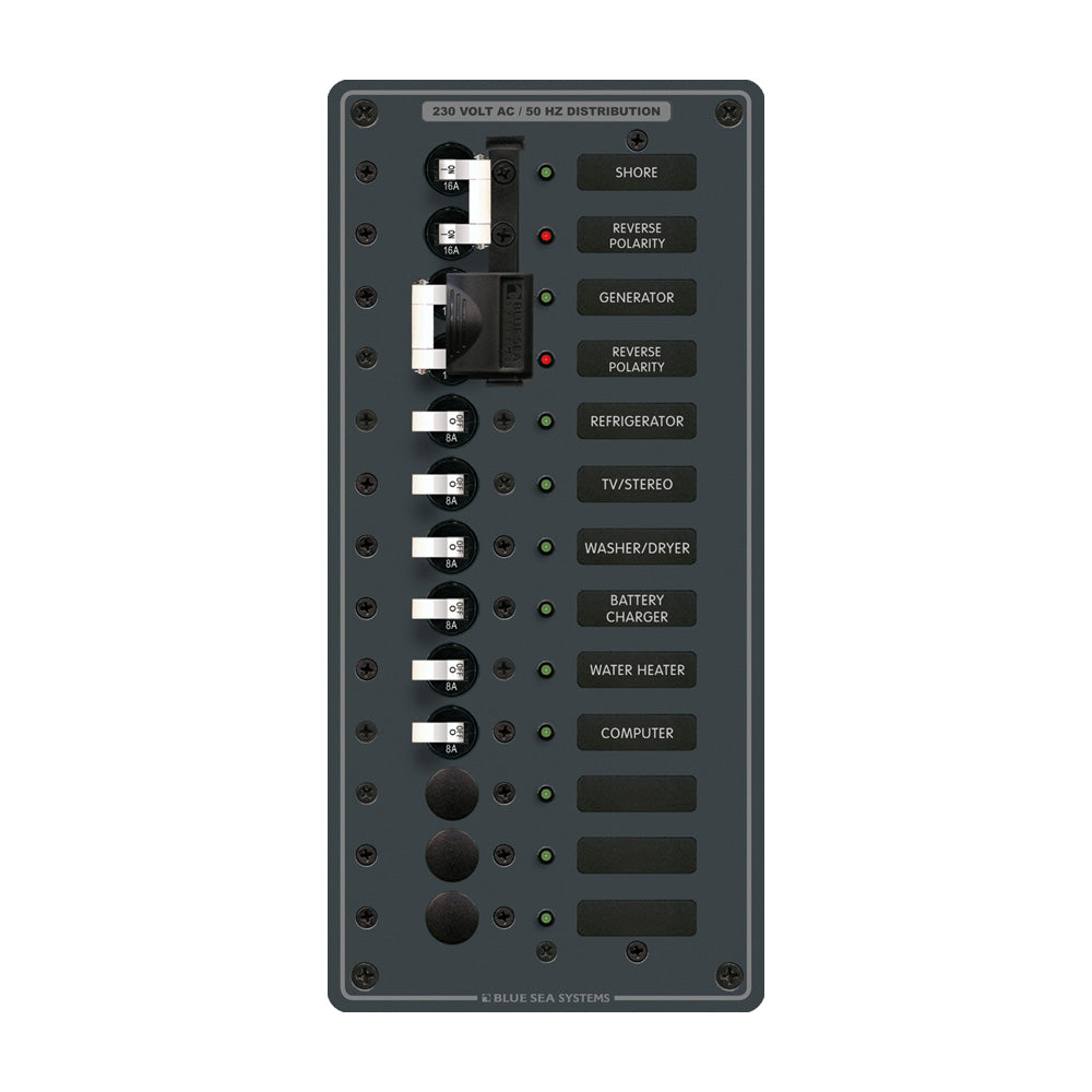 Blue Sea Systems, Blue Sea 3566 AC Toggle Source Selector (230V) - 2 Sources + 9 Positions
