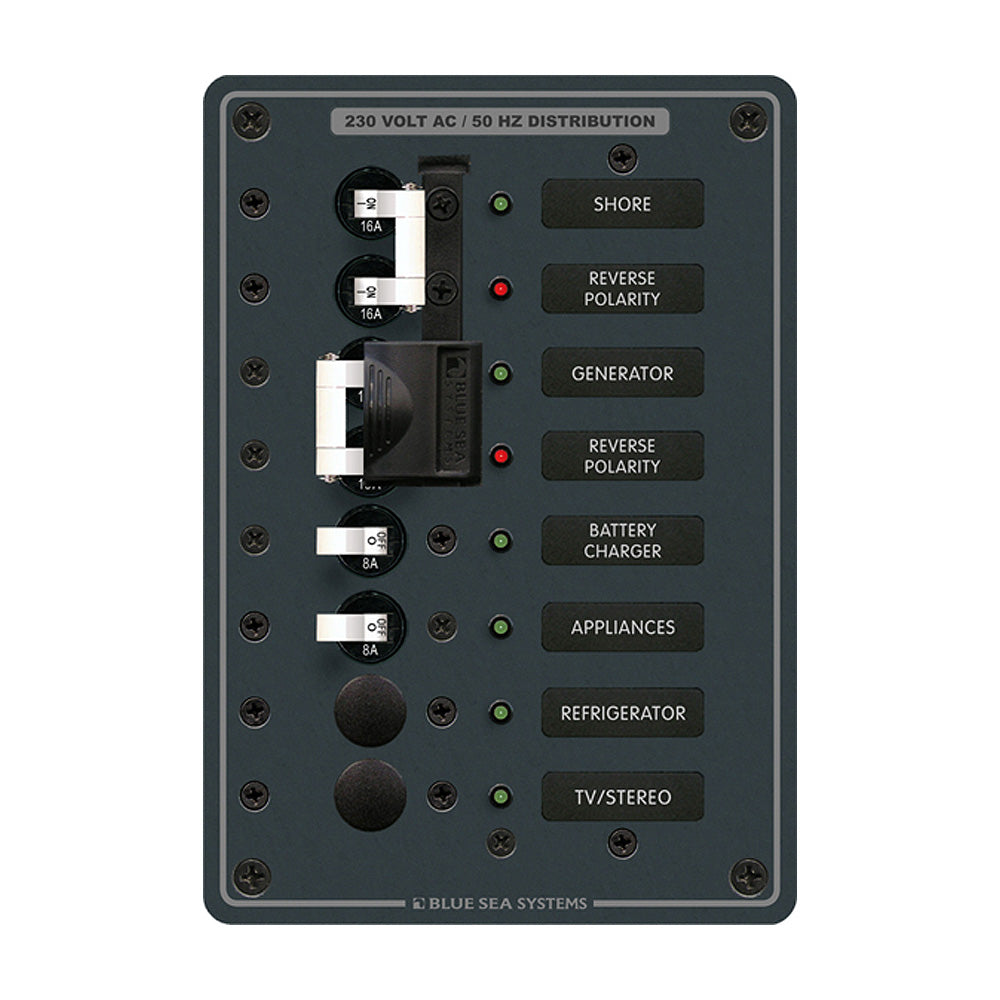 Blue Sea Systems, Blue Sea 8567 AC Toggle Source Selector (230V) - 2 Sources + 4 Positions