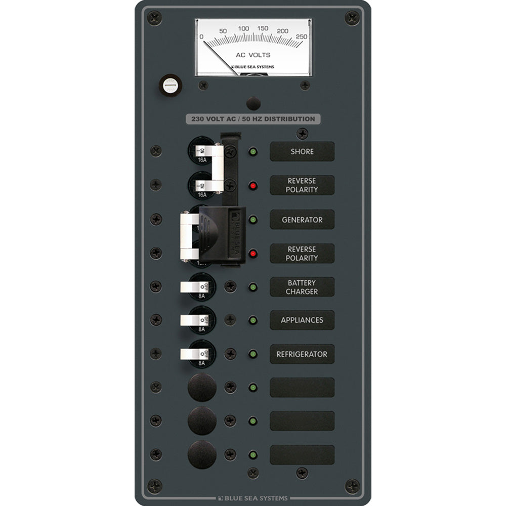 Blue Sea Systems, Blue Sea 8589 AC Toggle Source Selector (230V) - 2 Sources + 6 Positions