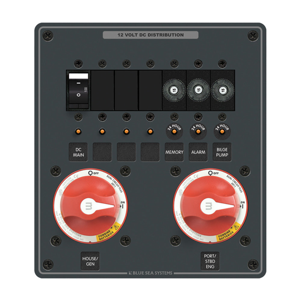 Blue Sea Systems, Blue Sea 8689 m-Series Dual Circuit Plus 2 of PN 6011