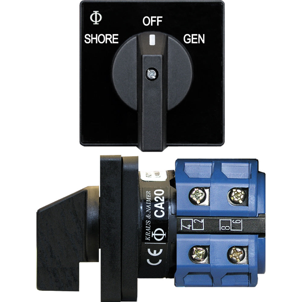 Blue Sea Systems, Blue Sea 9009 Switch, AC 120VAC 32A OFF +2 Position