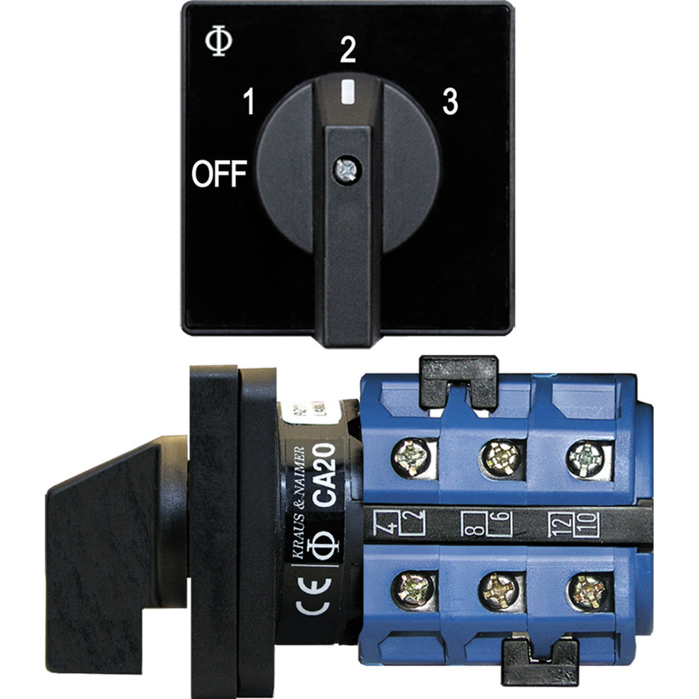 Blue Sea Systems, Blue Sea 9010 Switch, AV 120VAC 32A OFF +3 Positions