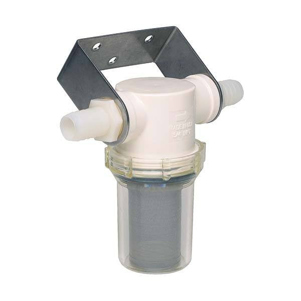 Shurflo Raw Water Strainer w/ Bracket and Fittings, 1"